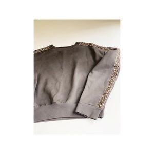 Zara Gray Sequins Sweater